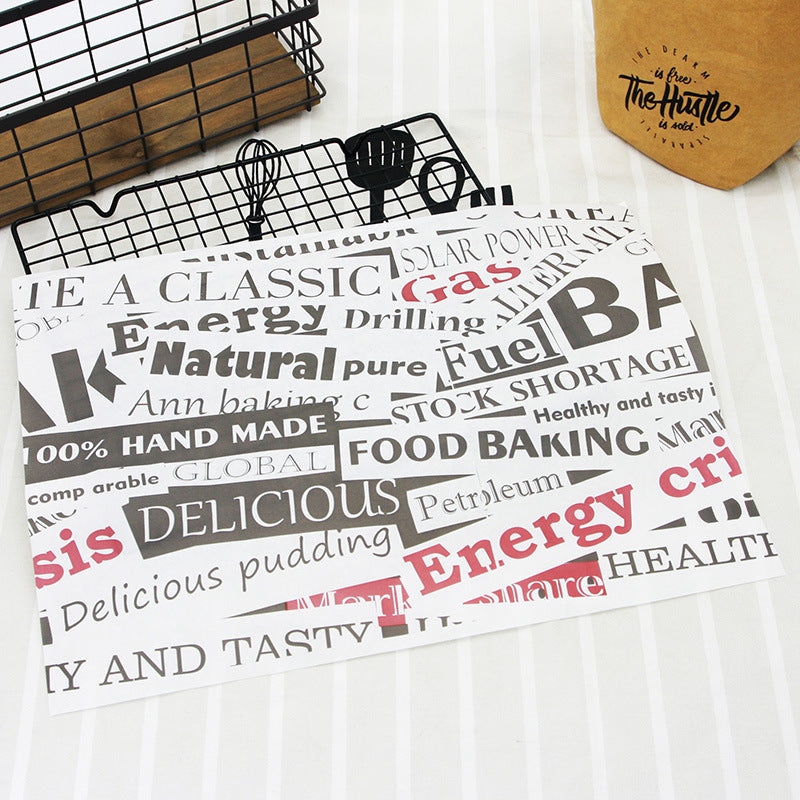 Burger Sandwich Fried Food Wrapping Paper (Inventory: 160,000 stocks)