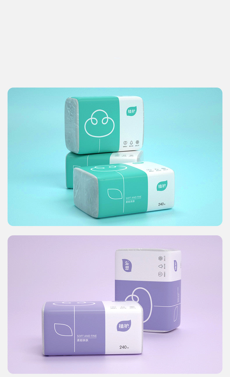 Virgin Pulp Wood Pulp Facial Tissues, Baby Tissues, 4 Packs (Inventory: 28,000 stocks)