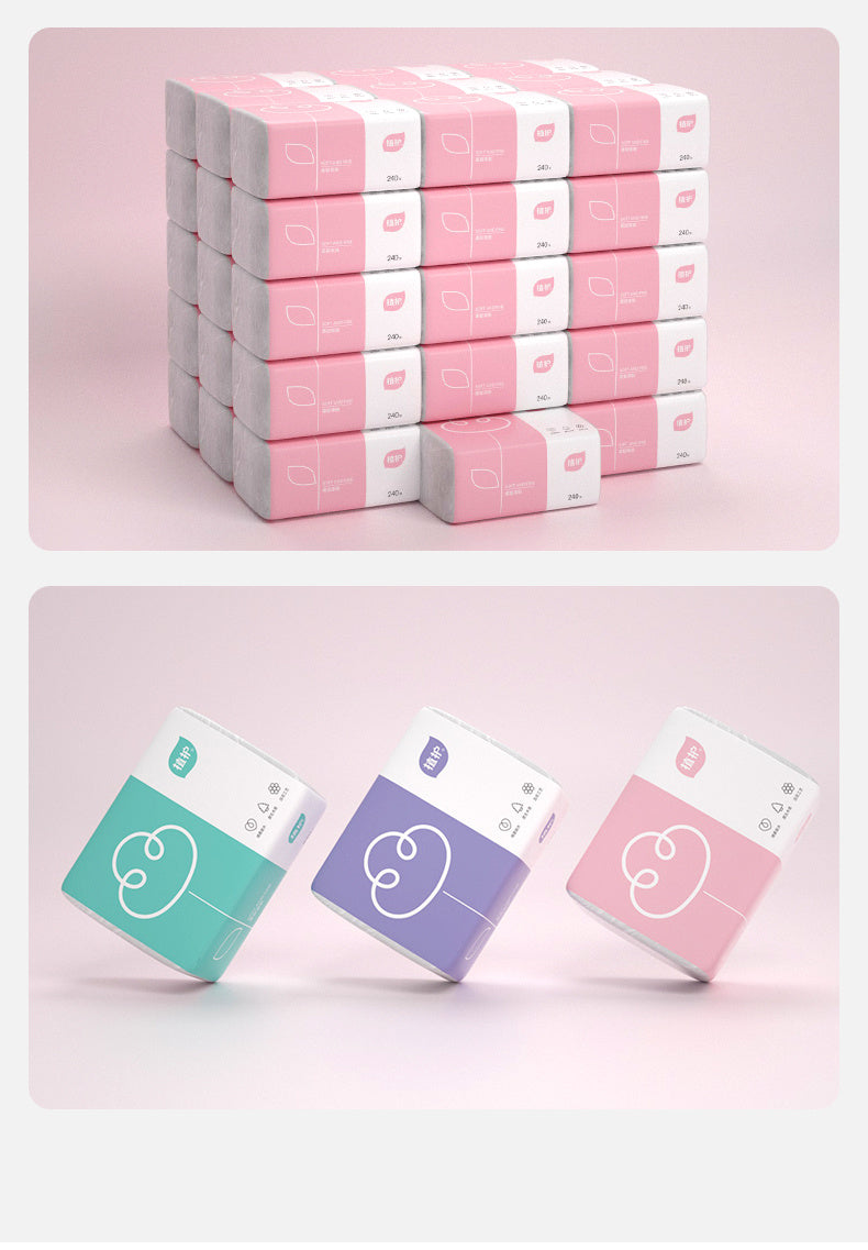 Virgin Pulp Wood Pulp Facial Tissues, Baby Tissues, 4 Packs (Inventory: 28,000 stocks)