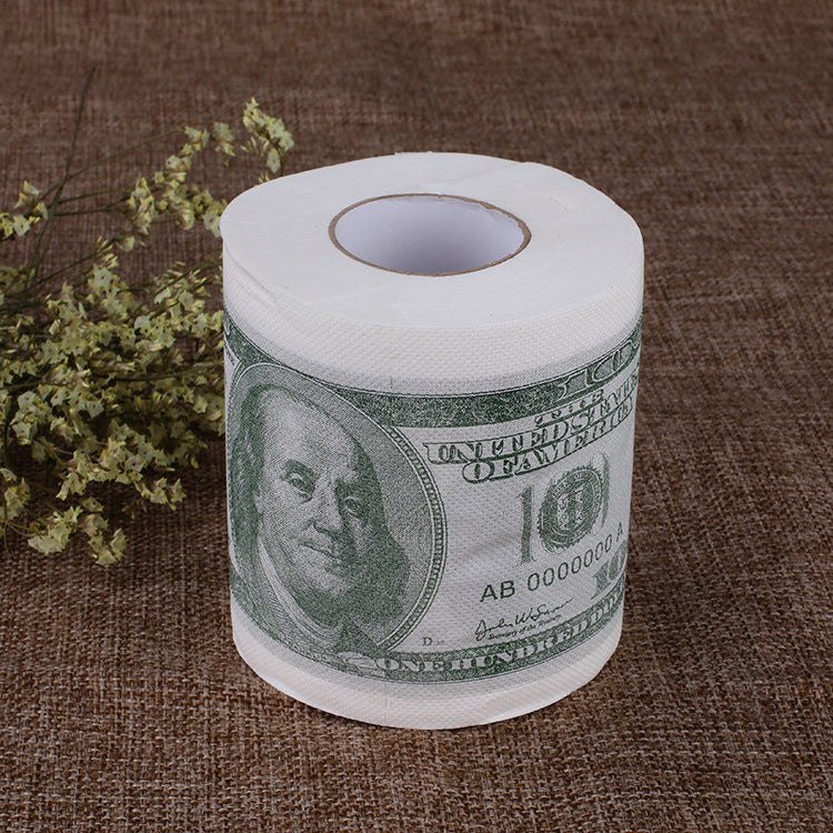 Printing Small Roll Can Be Customized Color Dollar Toilet Paper (Inventory: 44,000 stocks)