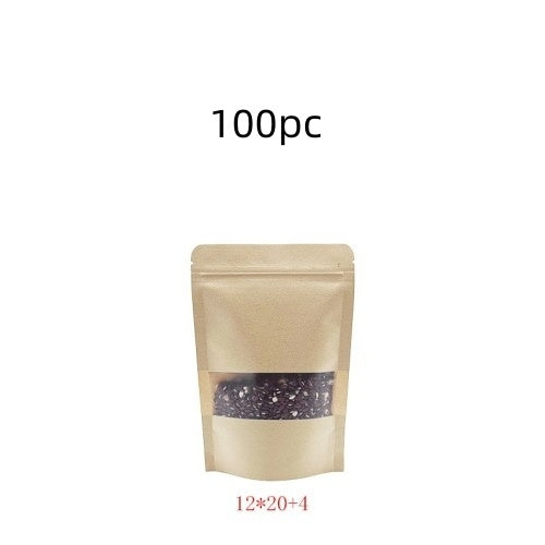 Kraft Paper Frosted Window Food Bag (Inventory stocks: 127,000 stocks)