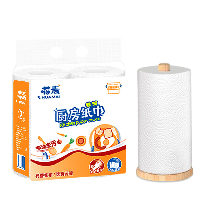 3D Embossing Kitchen Paper Roll Paper Absorbent Oil-absorbing Sheets (Inventory: 24,000 stocks)