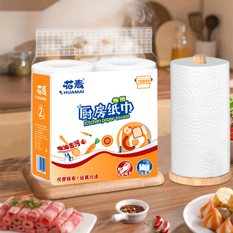 3D Embossing Kitchen Paper Roll Paper Absorbent Oil-absorbing Sheets (Inventory: 24,000 stocks)