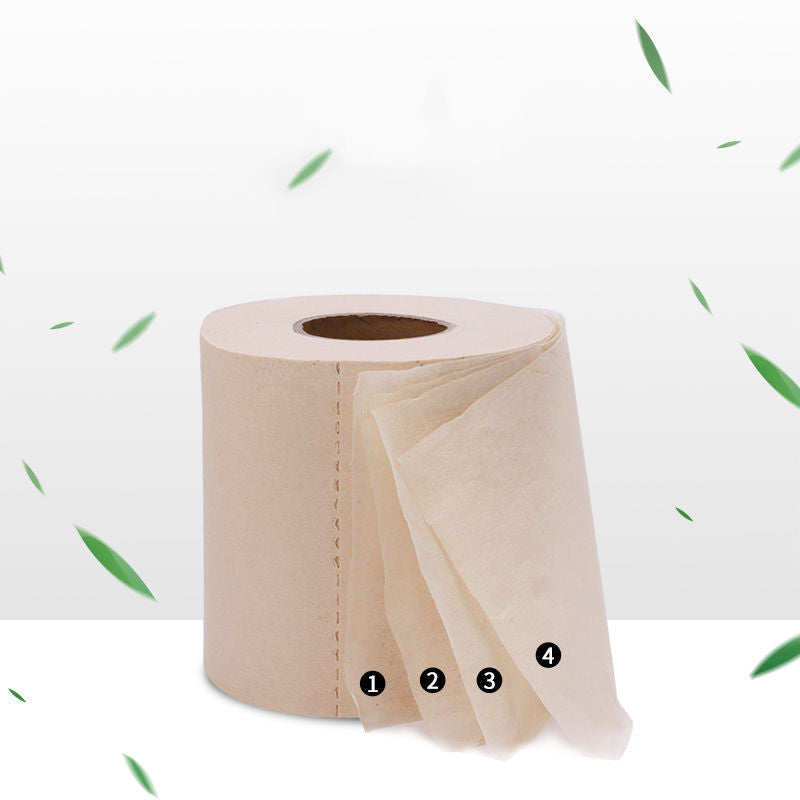 Bamboo Pulp Eco-Friendly Household Toilet Paper Roll Thickened 4 Layers (Inventory: 90,000 stocks)