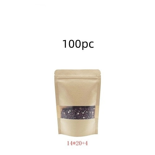 Kraft Paper Frosted Window Food Bag (Inventory stocks: 127,000 stocks)