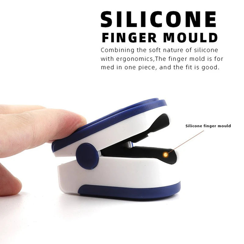 Finger Pulse Oximeter SpO2 Blood Oxygen Saturation Monitor with Rate Measurements Meter Medical Digital LED Heart Rate