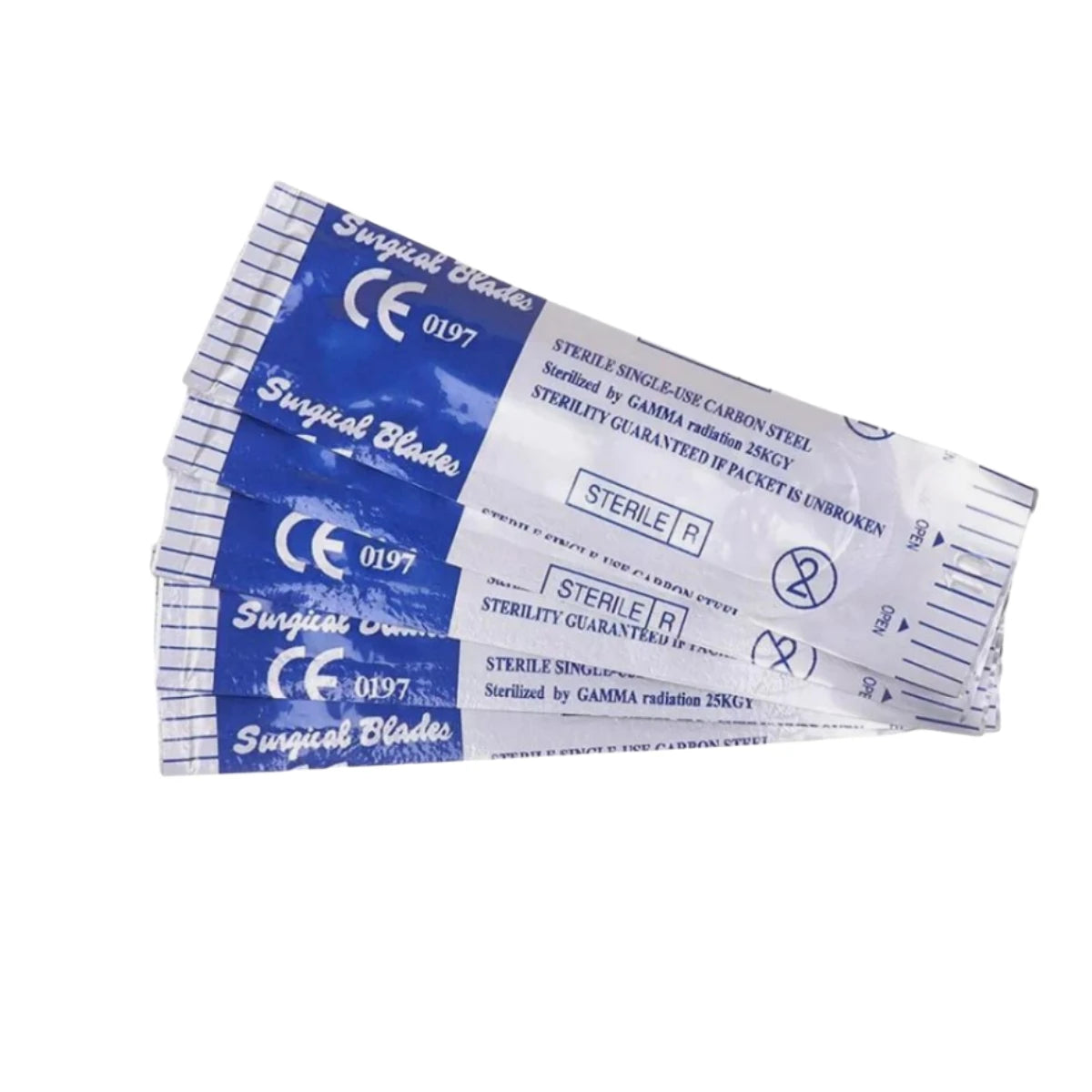 100Pcs Surgical Scalpel Blades Set - Sterilized Medical Grade Blades with Handle for Precision Cutting