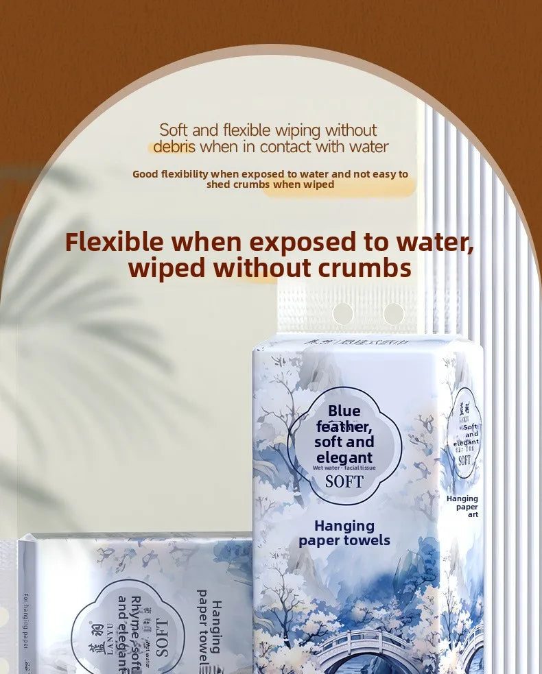 1 Piece 265 Draws; Hanging Tissue Paper; Large Sized Toilet Paper For Household Use; Add Quantity To Pack Tissue Paper