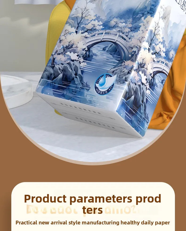 1 Piece 265 Draws; Hanging Tissue Paper; Large Sized Toilet Paper For Household Use; Add Quantity To Pack Tissue Paper