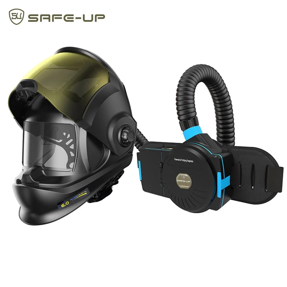 SAFEUP Professional Auto-Darkening Welding Helmet with PAPR Air Purifying System