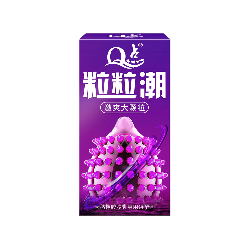 Climax Dotted Textured Condoms - 12 Pack Enhanced Sensation Latex Condoms