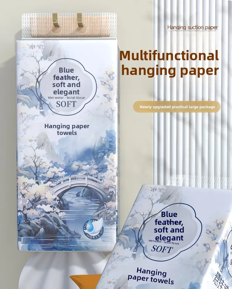 1 Piece 265 Draws; Hanging Tissue Paper; Large Sized Toilet Paper For Household Use; Add Quantity To Pack Tissue Paper