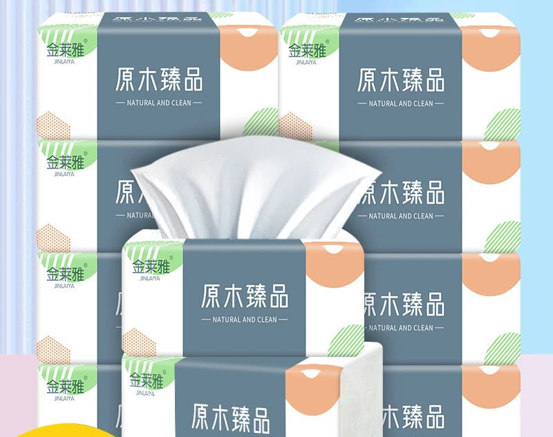 10 Packs Of Large-sized Tissues, A Whole Box Of Household Toilet Paper, Tissue Paper, Toilet Paper, Towels, 300 Sheets