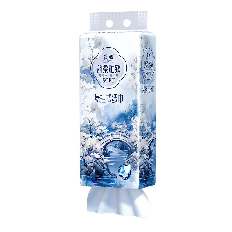 1 Piece 265 Draws; Hanging Tissue Paper; Large Sized Toilet Paper For Household Use; Add Quantity To Pack Tissue Paper