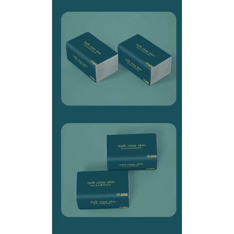 300 Large Bags 4/5 Layers Thick Portable Hand Wipes Toilet Paper for Household Storage - Bulk Tissue Paper