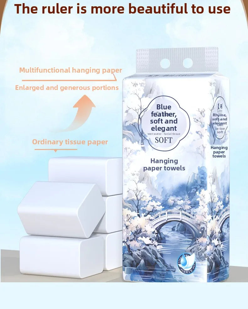 1 Piece 265 Draws; Hanging Tissue Paper; Large Sized Toilet Paper For Household Use; Add Quantity To Pack Tissue Paper