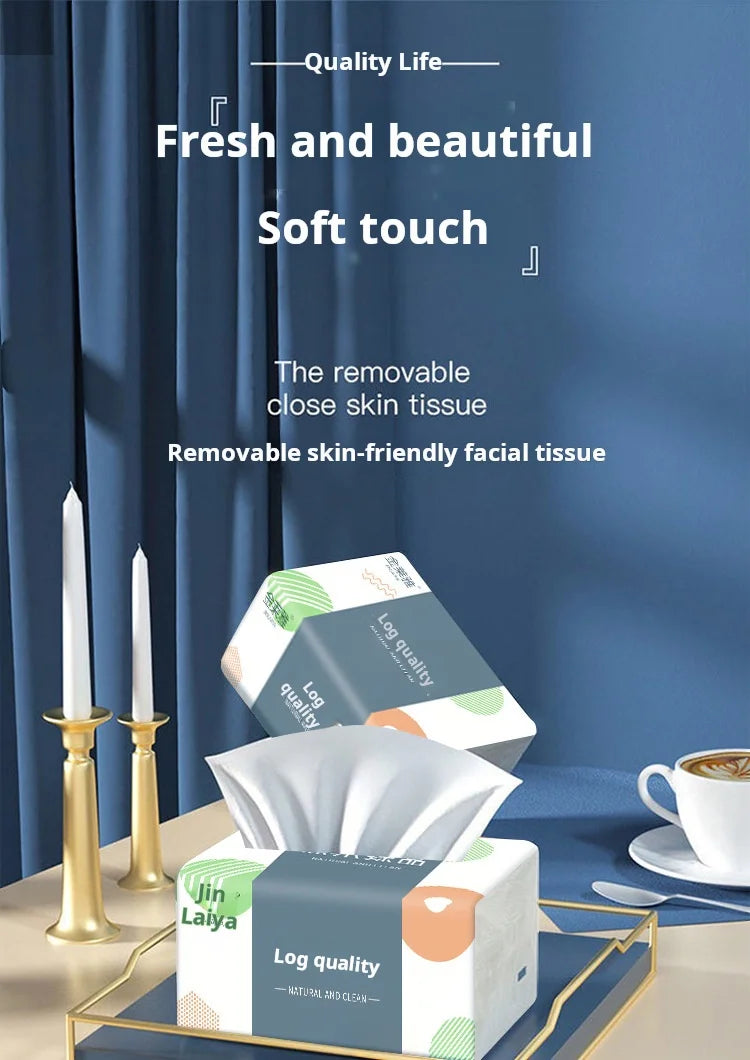 10 Packs Of Large-sized Tissues, A Whole Box Of Household Toilet Paper, Tissue Paper, Toilet Paper, Towels, 300 Sheets