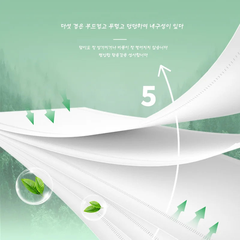 28-Roll Toilet Paper Economical Household Toilet Paper Large Rolls Wet-Resistant Tissue Wood Pulp Toilet Paper Extra Thick