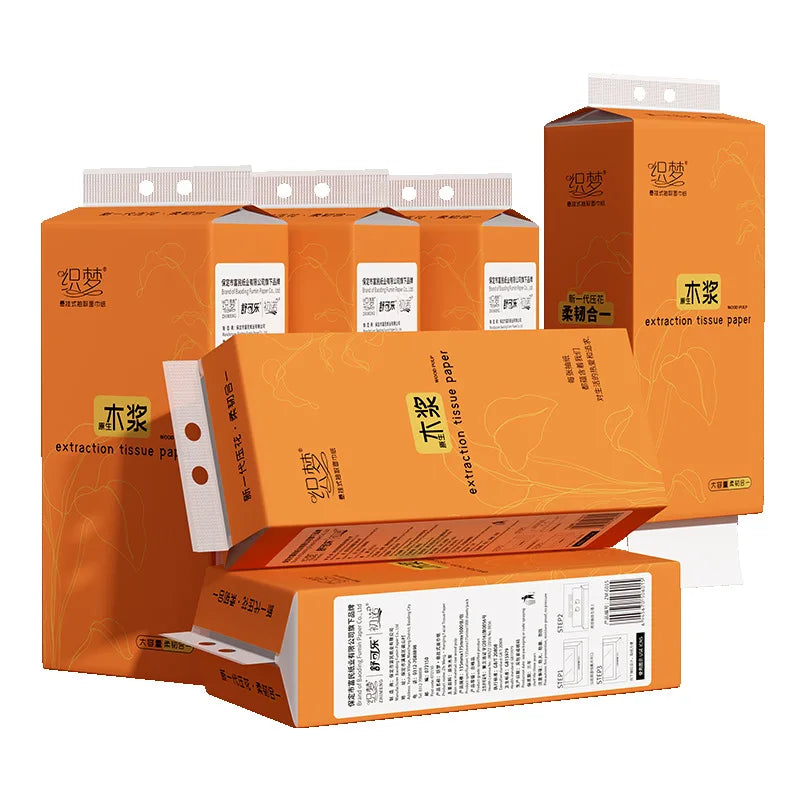 2-6 Lifts, Hanging Paper Drawer, 4-layer Thickening, 1000 Sheets/lift, 250 Pulls/lift, Napkins, Toilet Paper, And Hand Wipes