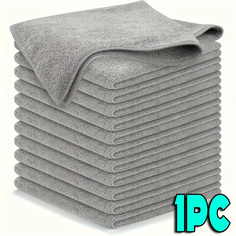 Bamboo Charcoal Dishcloths - Super Absorbent Anti-Grease Kitchen Cleaning Cloths (1-50 Pack)