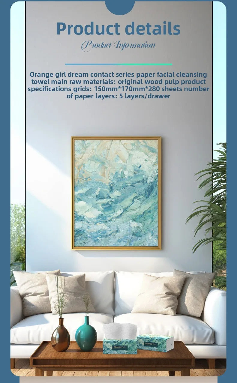 12 Packs, 1 Carton; Household Toilet Paper; Medium Pack Toilet Paper; Kleenex; Napkin; 1 Pack With 280 Draws