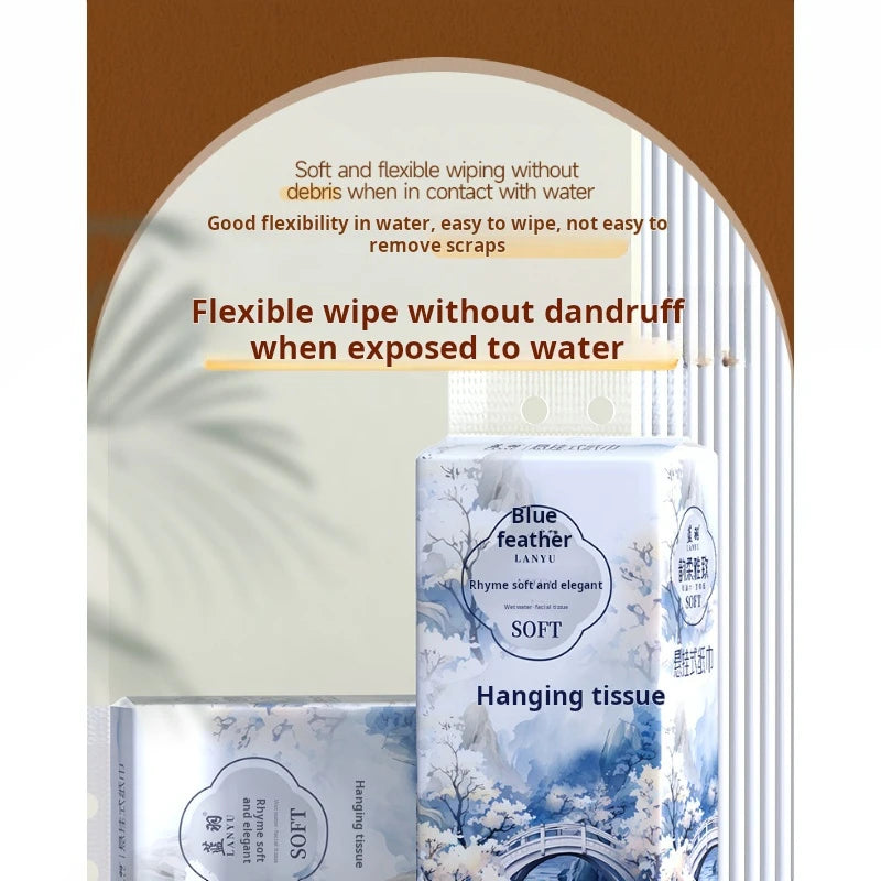 1 Piece 265 Draws; Hanging Tissue Paper; Large Sized Toilet Paper For Household Use; Add Quantity To Pack Tissue Paper