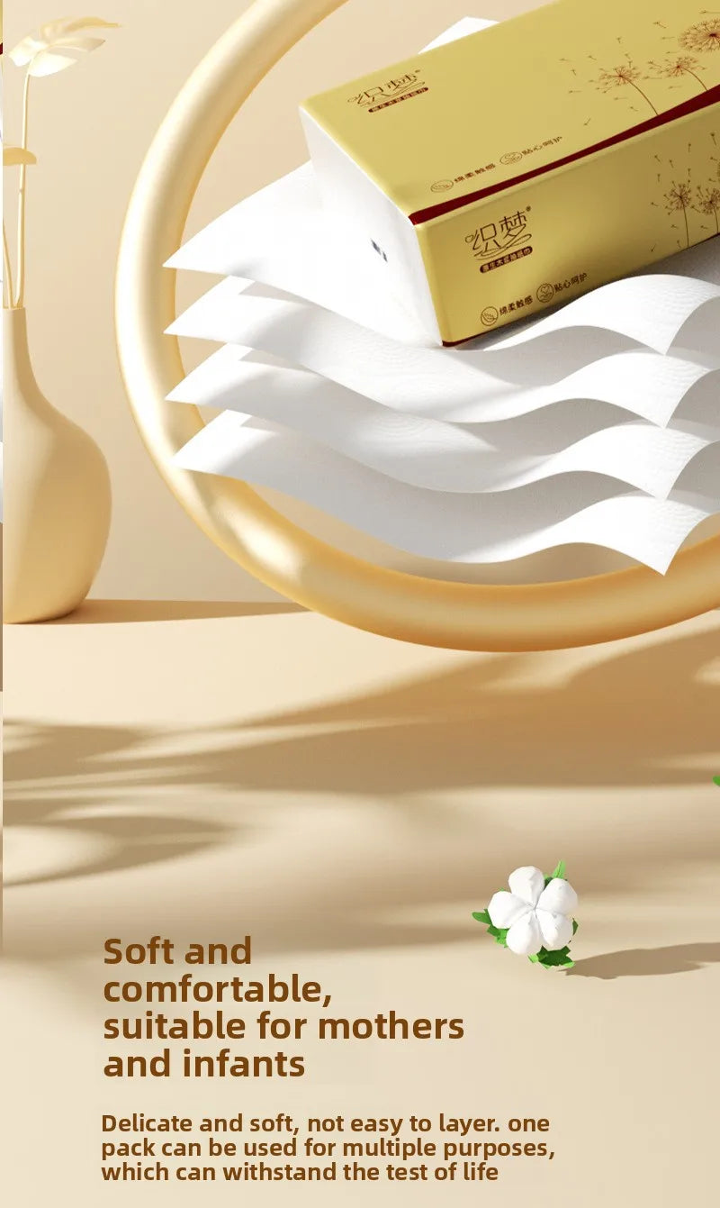 10-40 Small Packs Of Wood Pulp Paper, 4 Layers Thick, 160 Sheets/pack, 40 Packs/pack, Napkins, Tissue Paper, Toilet Paper