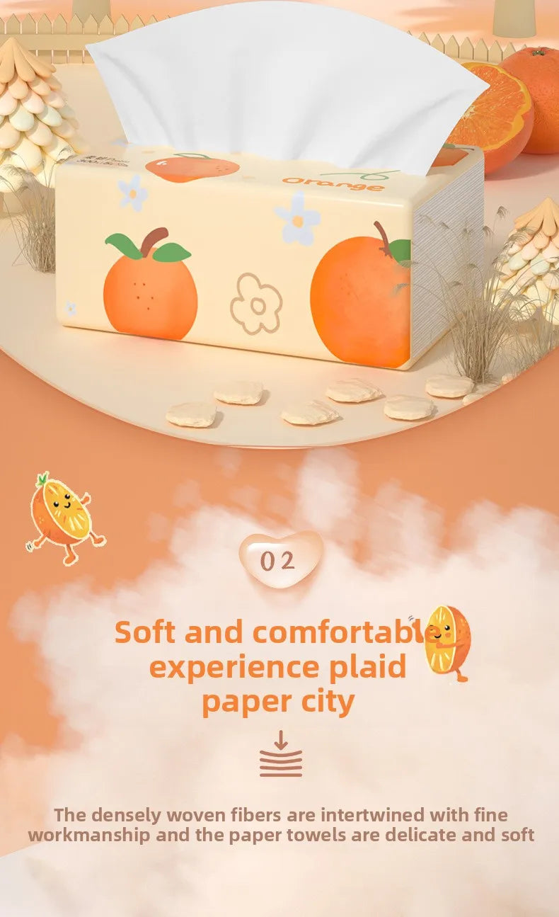 20-Pack Virgin Wood Pulp Tissue Paper - Premium Facial Tissues for Car, Home & Living Room | Soft Household Napkins