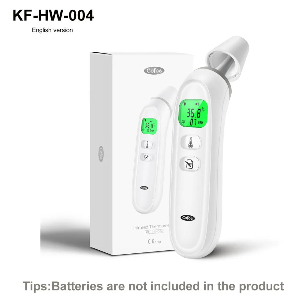 Cofoe Digital Infrared Thermometer - Non-Contact Forehead & Ear Thermometer for Adults & Infants