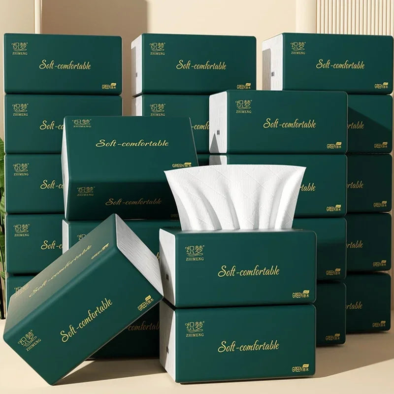 10 Bag Virgin Wood Pulp 5 Layers Soft Paper Napkin for Restaurant Table Dinner Tissues Party Supplies Disposable Hotel Napkins