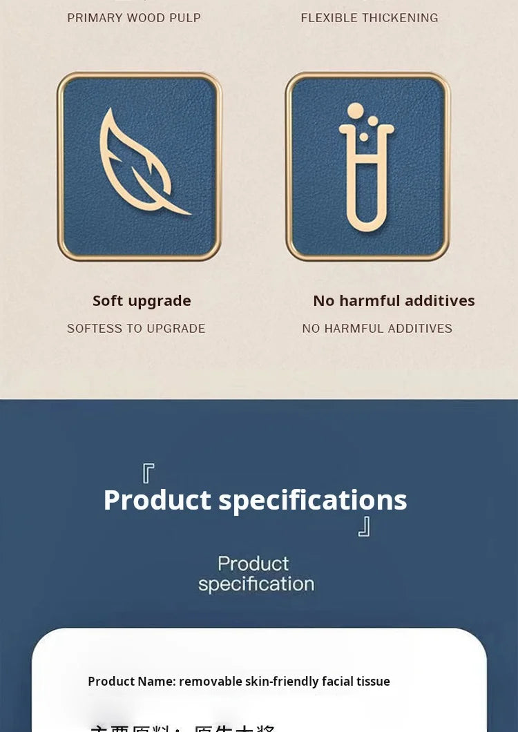 10 Packs Of Large-sized Tissues, A Whole Box Of Household Toilet Paper, Tissue Paper, Toilet Paper, Towels, 300 Sheets