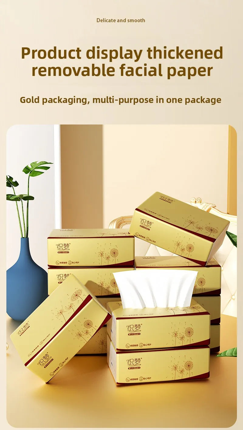 10-40 Small Packs Of Wood Pulp Paper, 4 Layers Thick, 160 Sheets/pack, 40 Packs/pack, Napkins, Tissue Paper, Toilet Paper