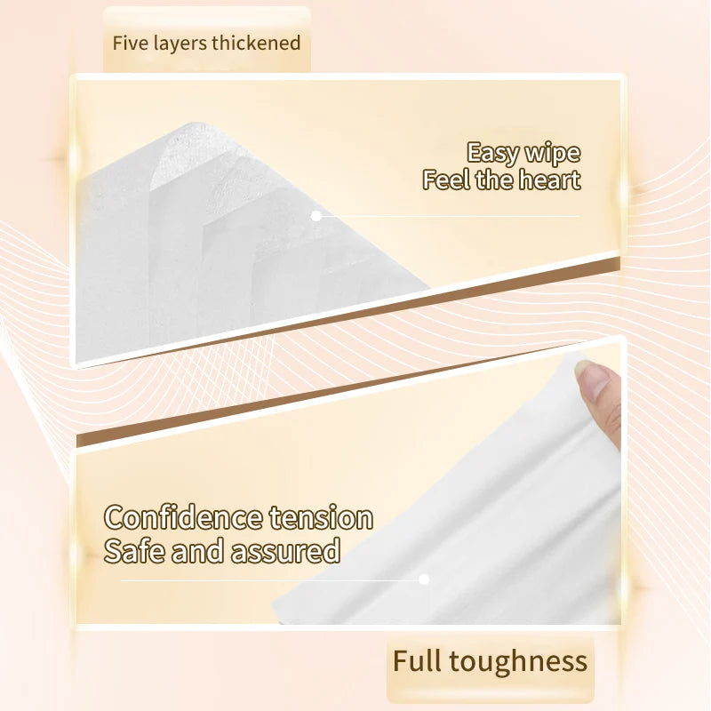 16-32 Rolls Of Roll Paper, Solid Tissue Paper, 5-layer Thick, Household Toilet Paper, Hand Wiping Toilet Paper