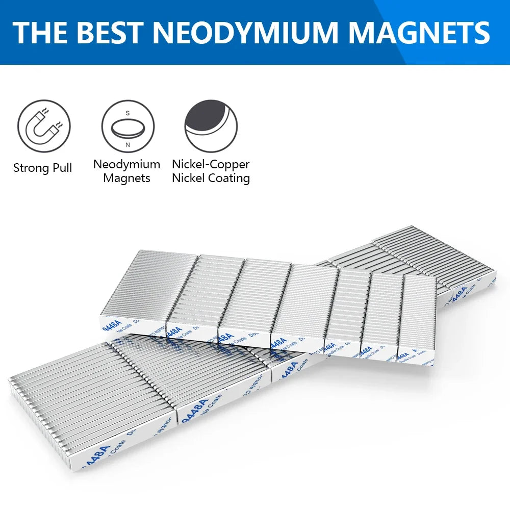N35 Small Round Neodymium Magnets with Adhesive - Super Strong Rare Earth Disc Magnets