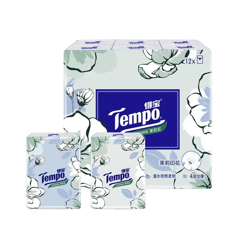 12/24 Piece Vida Handkerchief Set, Four Layer Thickened Small Bag, Portable Toilet Paper, Wettable Napkin Gift