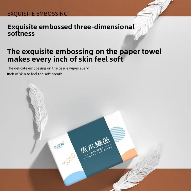 10 packs 420 portable environmentally friendly non fluorescent native wood pulp tissue papers oft five layer facial tissue paper