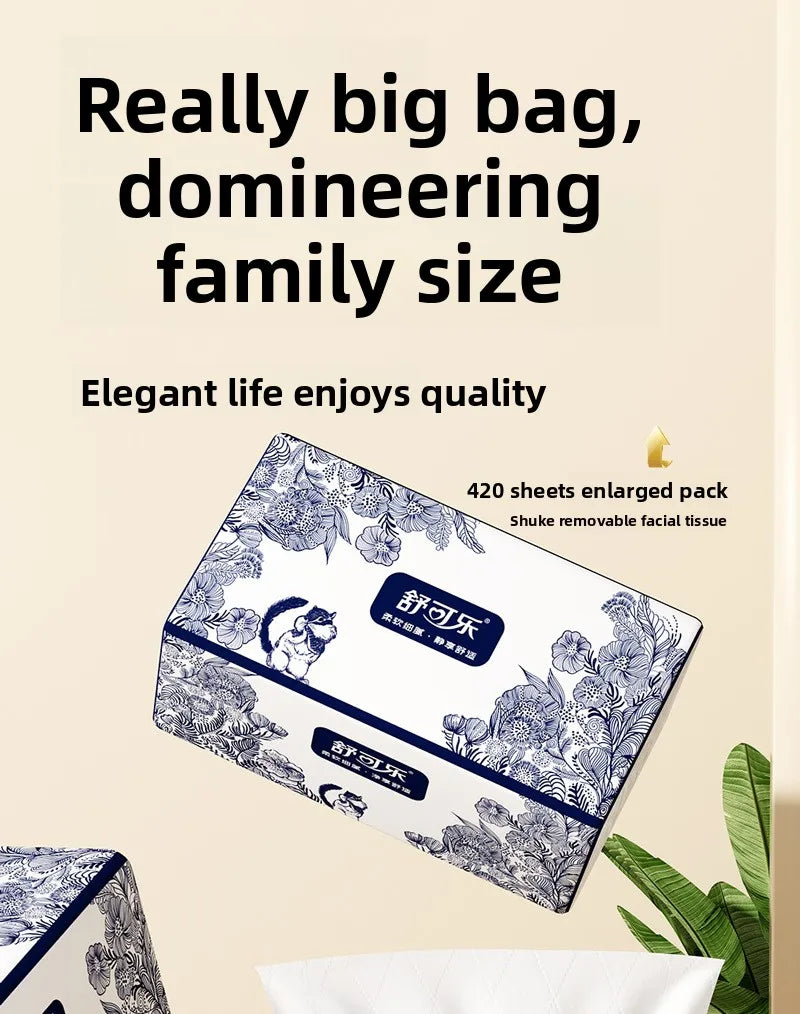 4-12 Packs Of Oversized Toilet Paper, 5 Layers Thick, 420 Sheets/pack, 84 Packs/pack, Napkins, Hand Wipes, Toilet Paper