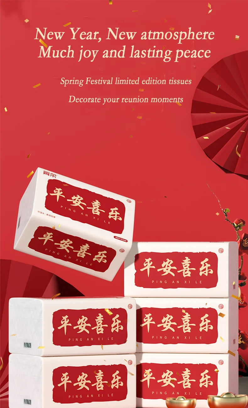 30 large packs of toilet paper can be wet water pliable log affordable pack tissues napkins 5 layer thickened embossed