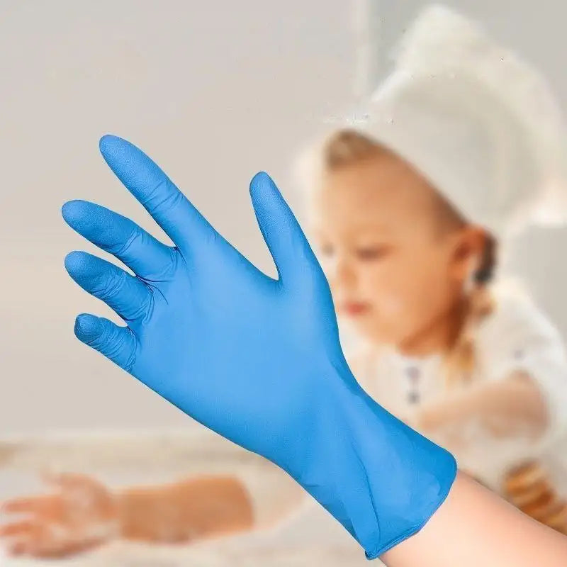 Kids Disposable Nitrile Gloves - Powder Free Latex Free for Cleaning Crafting Painting Gardening