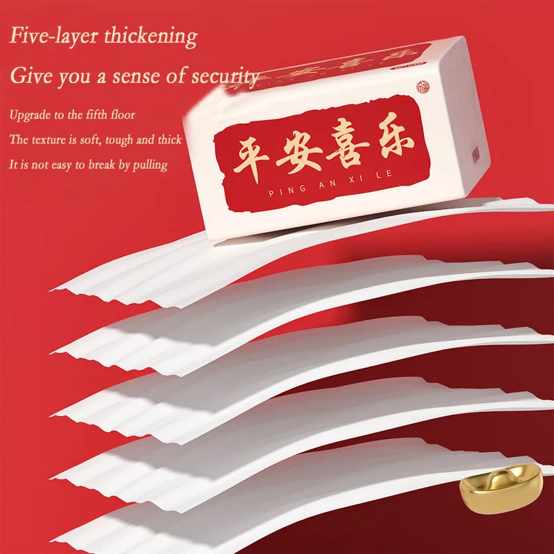 30 large packs of toilet paper can be wet water pliable log affordable pack tissues napkins 5 layer thickened embossed