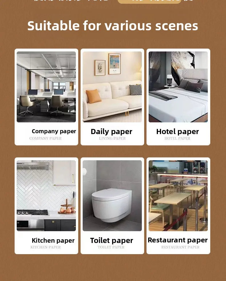 1 Piece 265 Draws; Hanging Tissue Paper; Large Sized Toilet Paper For Household Use; Add Quantity To Pack Tissue Paper