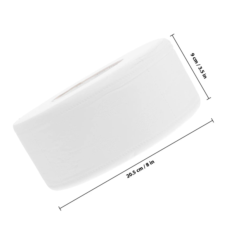 1 Roll Thickened 3-Ply Toilet Paper Soft Strong Absorbent for High Traffic Public Restrooms Hotel School Station Bathroom Tissue