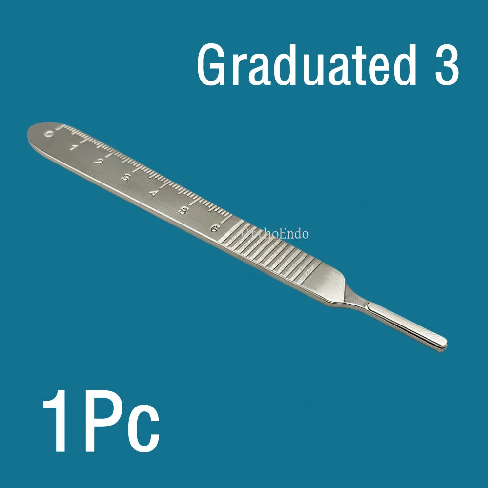 100Pcs Surgical Scalpel Blades Set - Sterilized Medical Grade Blades with Handle for Precision Cutting
