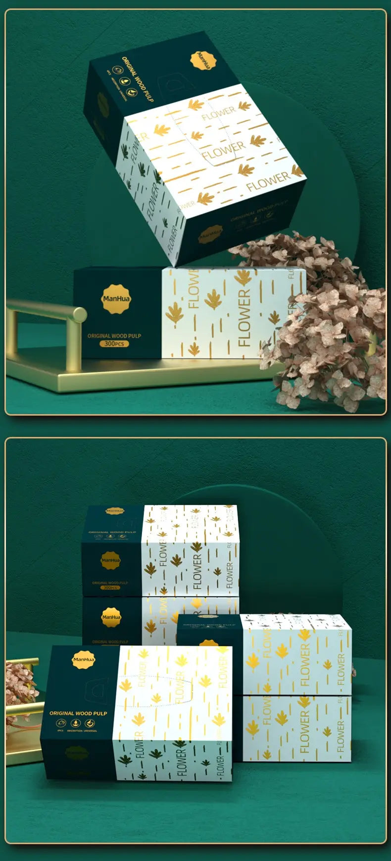 1-12Boxes of Paper Towels Full Box Affordable Household Toilet Paper Household Napkins Paper Towels Toilet Paper