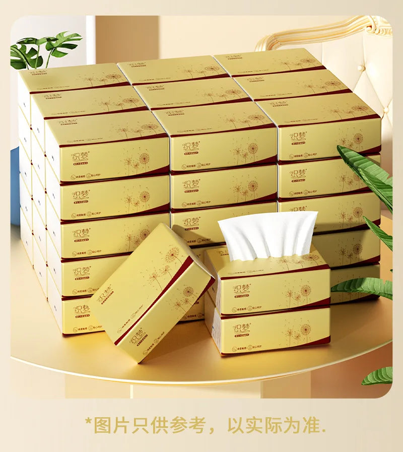 10-40 Small Packs Of Wood Pulp Paper, 4 Layers Thick, 160 Sheets/pack, 40 Packs/pack, Napkins, Tissue Paper, Toilet Paper