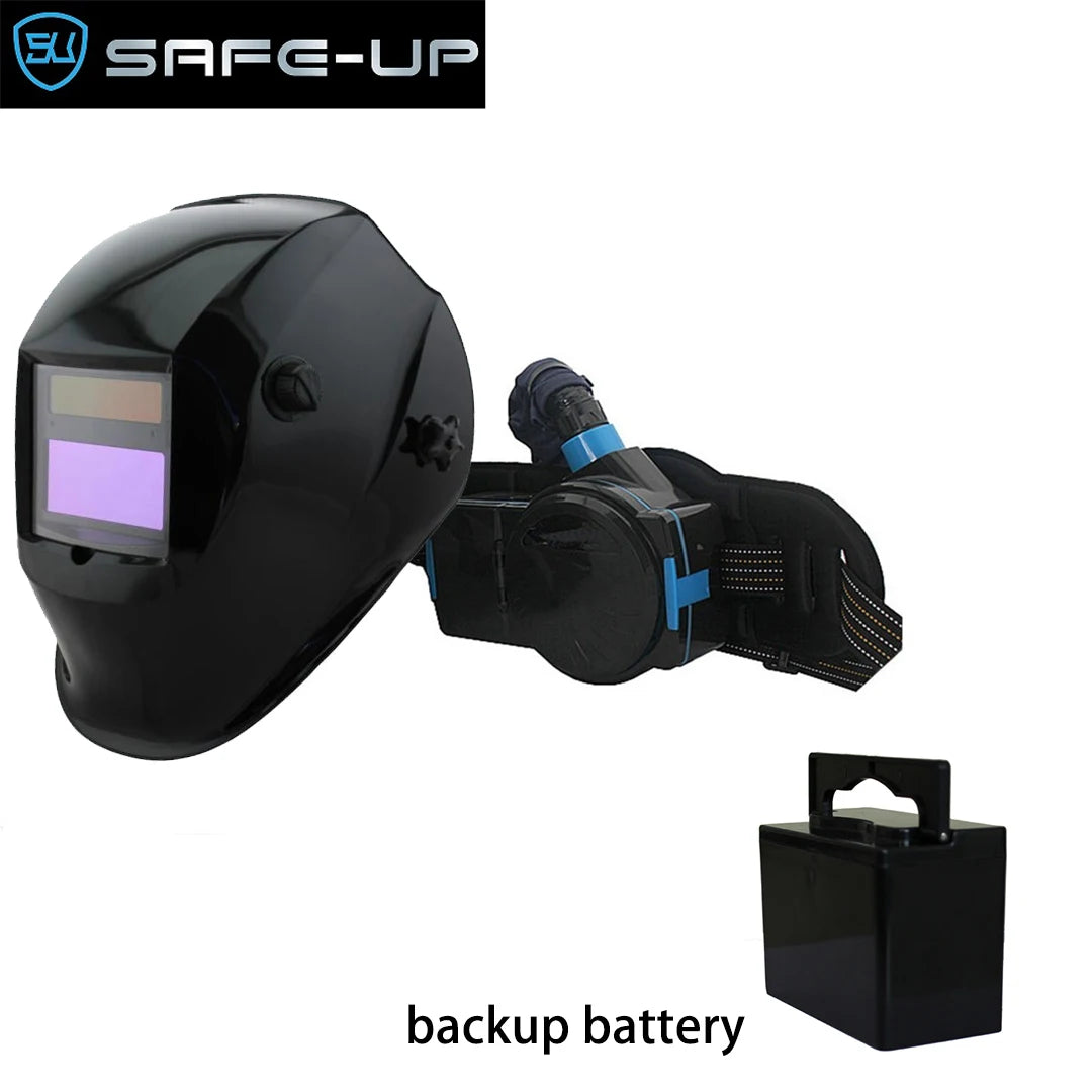 SAFEUP Professional Auto-Darkening Welding Helmet with PAPR Air Purifying System