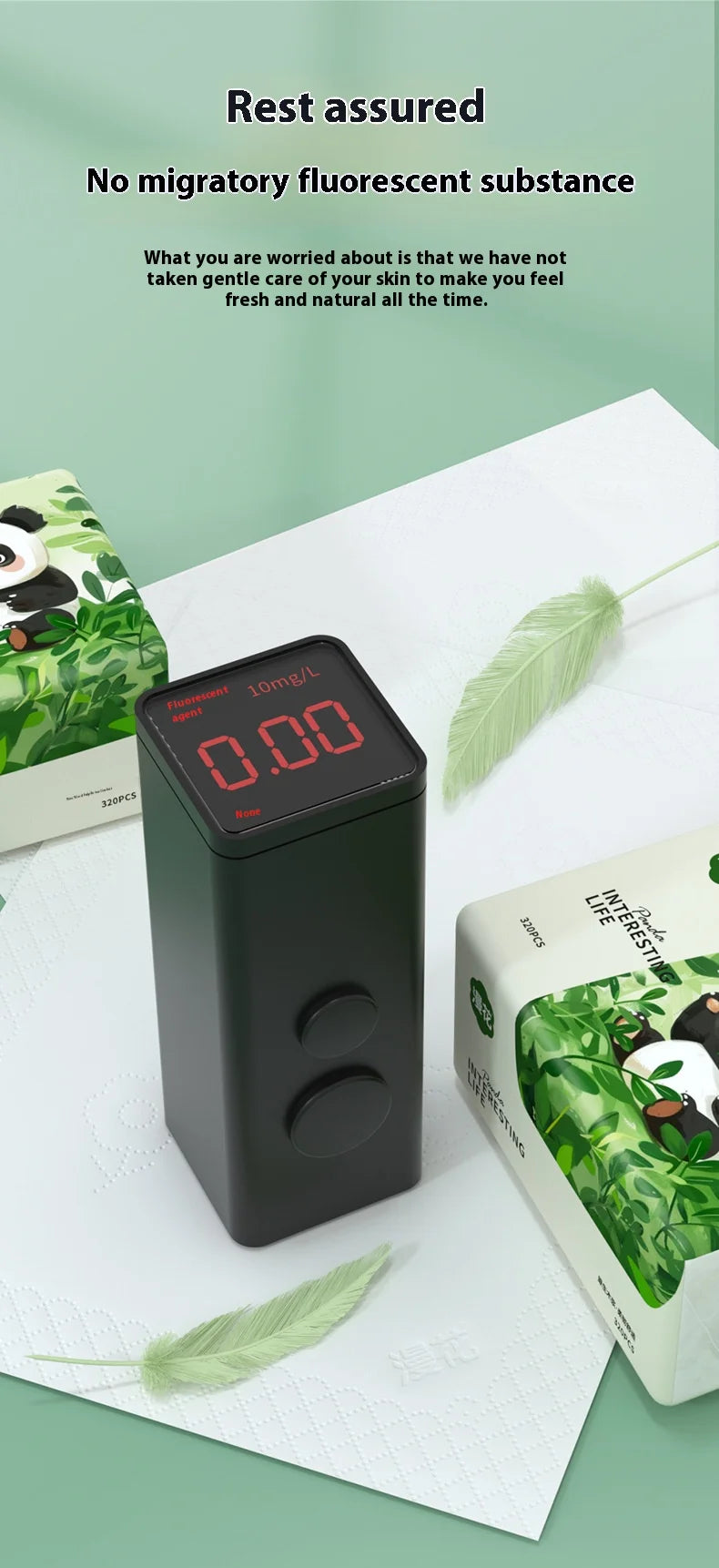 10 Packs of Household Napkins 320 Sheets of Thickened Affordable Load Facial Tissue Paper Logs Clean and Soft Toilet Paper