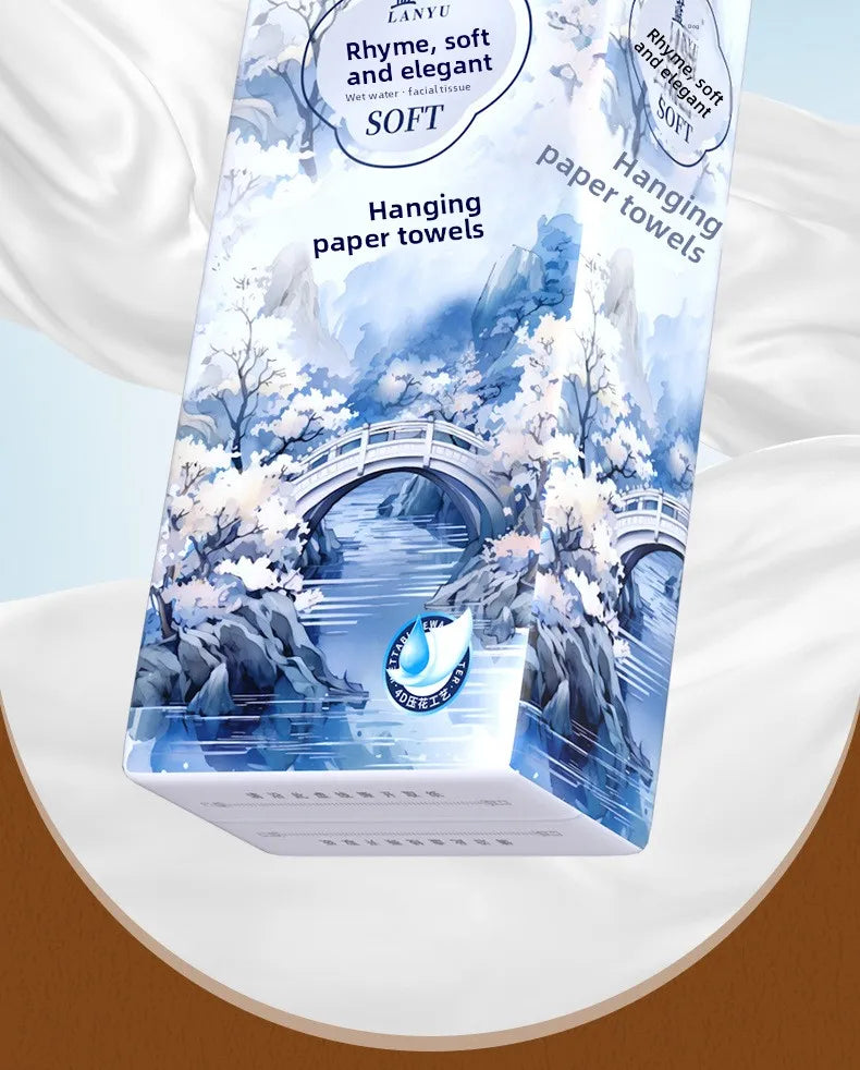 1 Piece 265 Draws; Hanging Tissue Paper; Large Sized Toilet Paper For Household Use; Add Quantity To Pack Tissue Paper