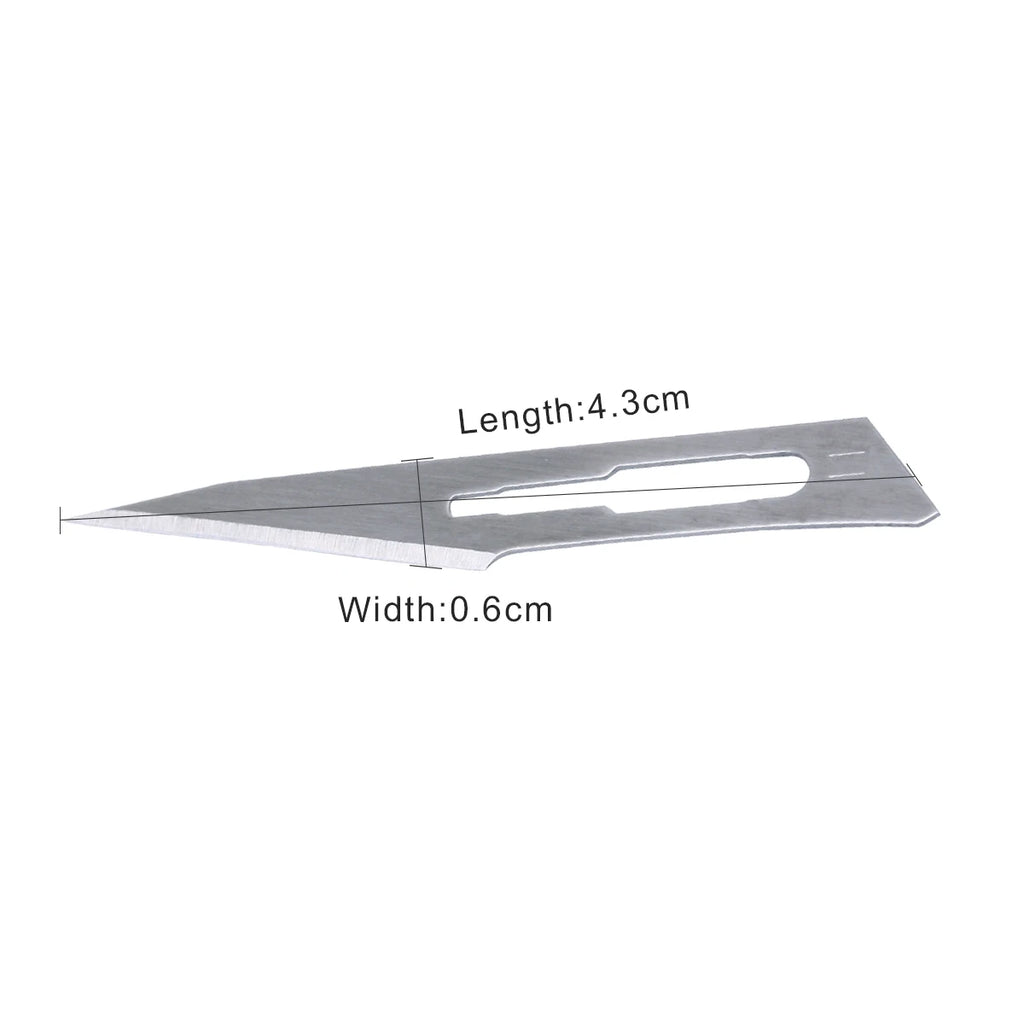 Sterile Surgical Scalpel Blades 100pcs - Carbon Steel #10 #11 #15 - AZDENT Medical Grade