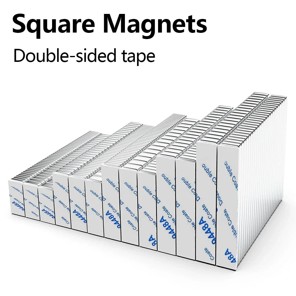 N35 Small Round Neodymium Magnets with Adhesive - Super Strong Rare Earth Disc Magnets